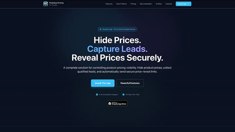 Peekaboo Pricing