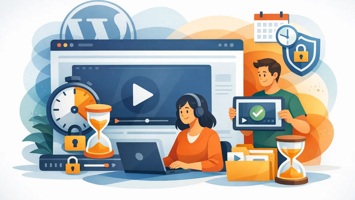 How to Set Time-Limited Access to Video Content on WordPress