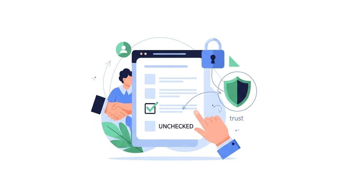 Implementing Default Unchecked Opt-ins for Enhanced Privacy and User Trust