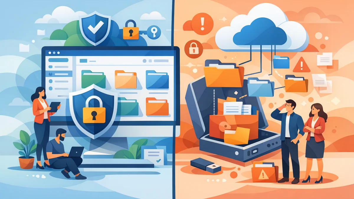 WordPress Document Portal vs. Shared Drives: Why a Website-Based Approach Works Better for Business